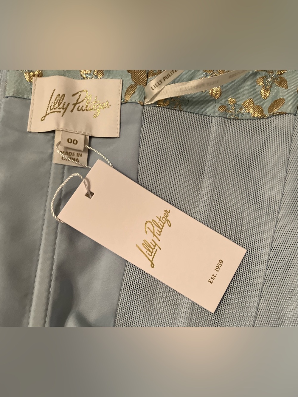 Lilly Pulitzer Carlynn Maxi Dress — Wedding Formal Prom MOB MOG Size 00 - Picture 8 of 12